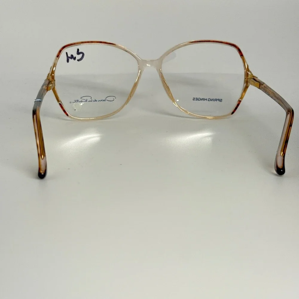 Oscar de la Renta 116 131 130 Eyeglasses Frames‎ Gold Tortoise Spring Hinges